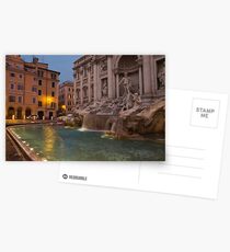 Rome's Fabulous Fountains - Trevi Fountain at Dawn Postcards