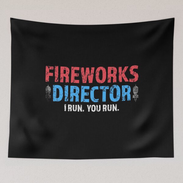 Item preview, Fireworks Director If I Run You Run, Vintage 4th of July Retro Independence Day Tshirt designed and sold by PrintOfi.