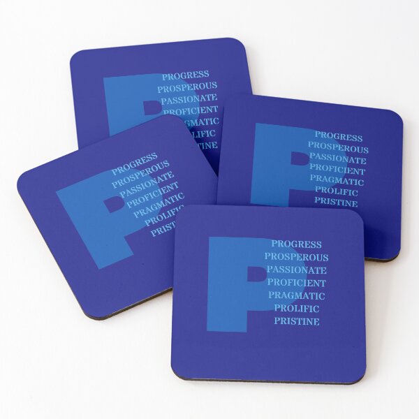 Item preview, Progress, Prosperous, Passisonate, Proficient, Pragmatic, Prolific, Pristine designed and sold by POSITIVE4EVA.