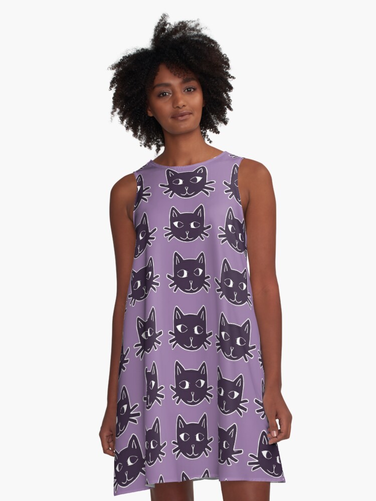 Cat print outlet dress h&m