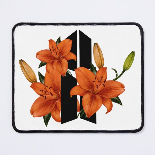 Item preview, BTS ARMY LOGO X TIGER FLOWERS designed and sold by Springethereal.