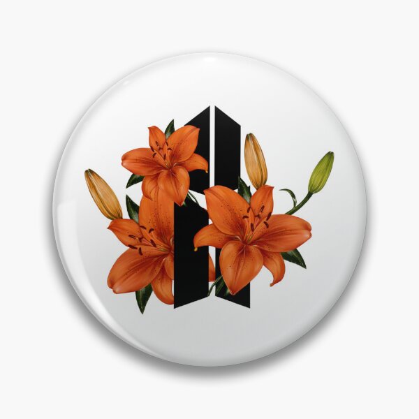 Item preview, BTS ARMY LOGO X TIGER FLOWERS designed and sold by Springethereal.
