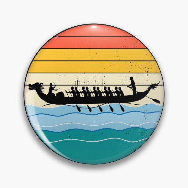 Item preview, Vintage Retro Dragon Boat Racing Crew Paddlers Water Sports designed and sold by CuteDesigns1.