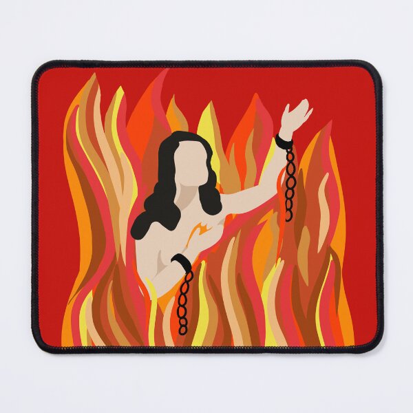 Item preview, Anima Sola Traditional Female (The Lonely Soul) : Catholic Purgatory Art  designed and sold by TheCatholicLady.