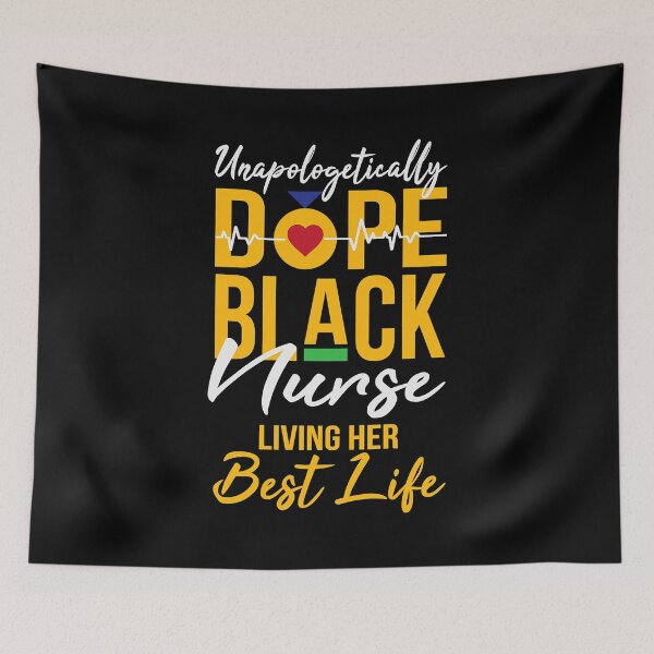 Item preview, Unapologetically Dope Black Nurse Living Best Life RN Gift designed and sold by GardNewerd.