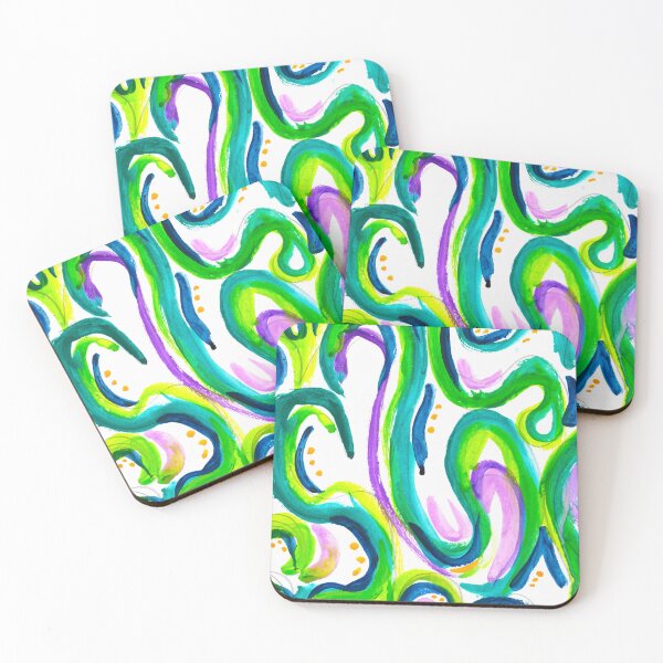 Item preview, Green and Purple Swirls designed and sold by Marlo Duong.