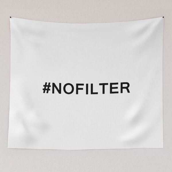 Item preview, No Filter Hashtag designed and sold by MakeItTrend.