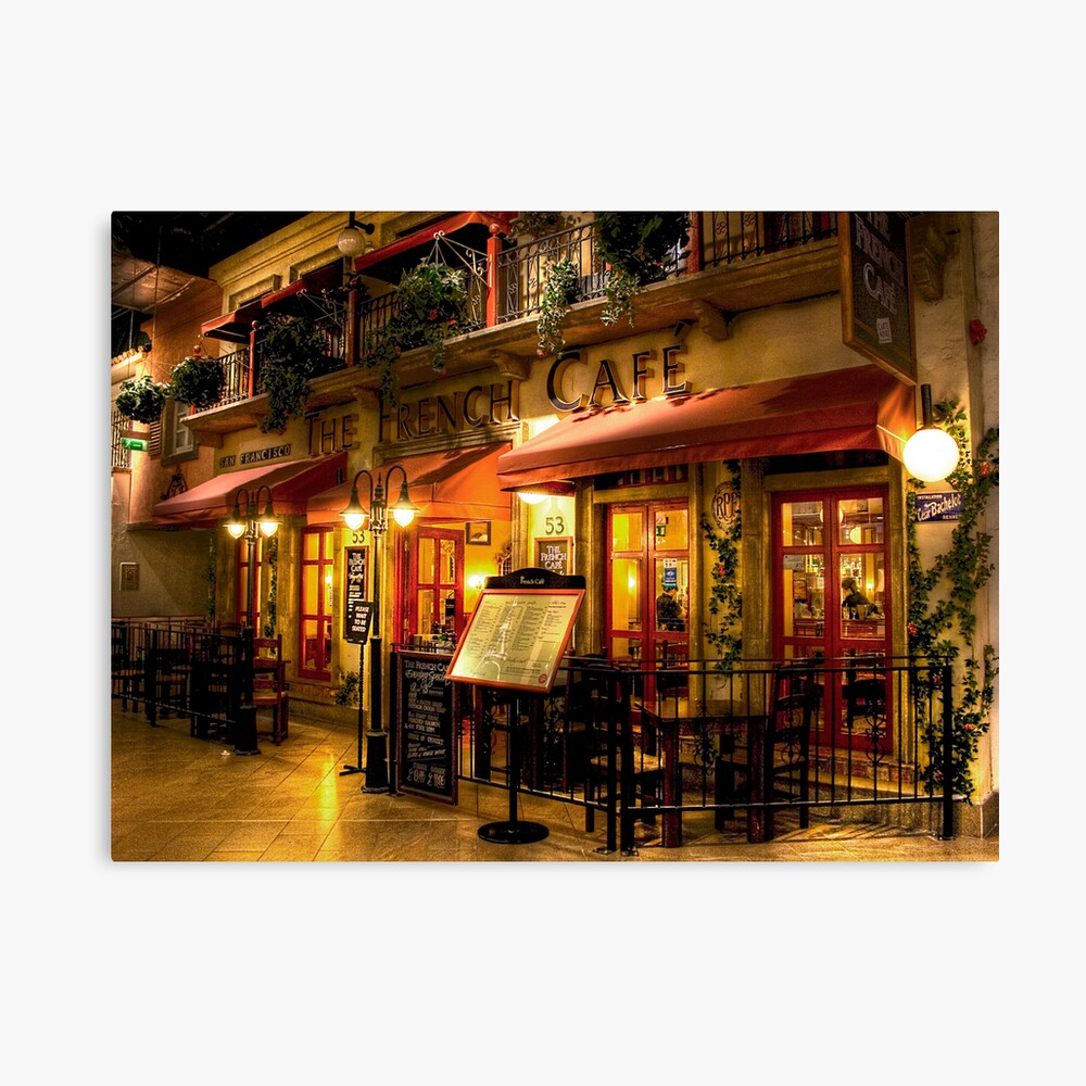 "The French Cafe" Canvas Print by L18daw Redbubble