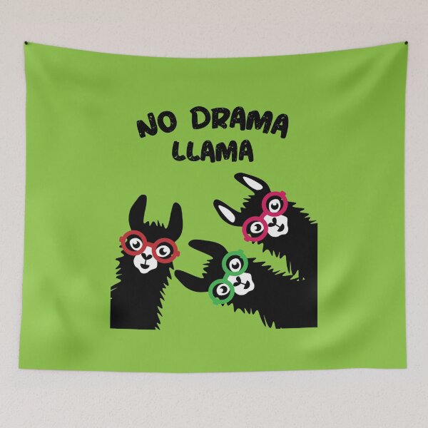 Item preview, Llama Glama - Funny No Drama Llama Essential t-shirt  - South American Camelid designed and sold by happygiftideas.