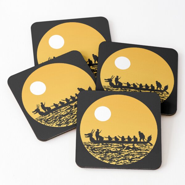 Item preview, Vintage Retro Dragon Boat Racing Crew Paddlers Water Sports designed and sold by CuteDesigns1.