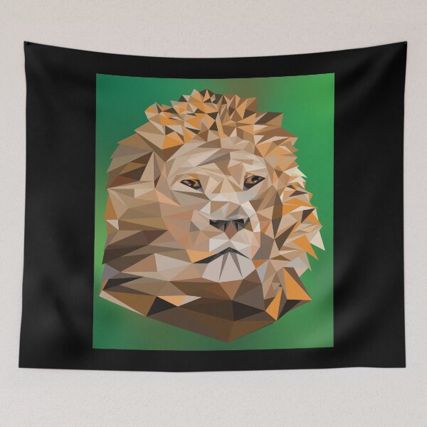Item preview, Lion classic poly art  designed and sold by Malintha Peiris.