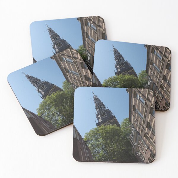 Item preview, Springtime Amsterdam - High Noon Church Clock - Left Vertical designed and sold by Georgia Mizuleva.