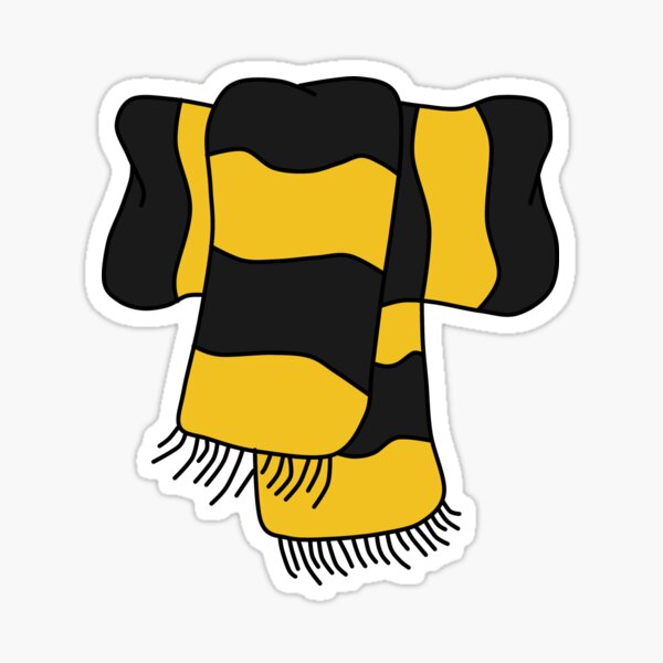 Huffle pride house scarf harry p Sticker