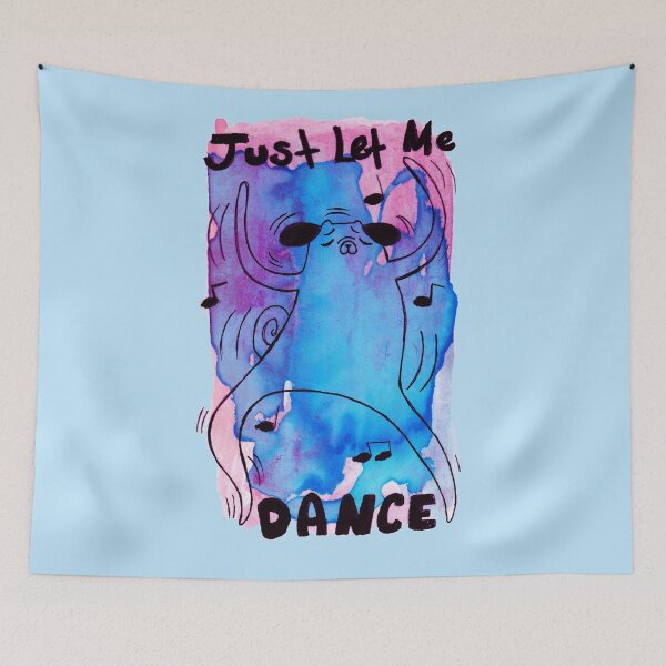 Item preview, Just Let me Dance - Dog Watercolor designed and sold by SaradaBoru.