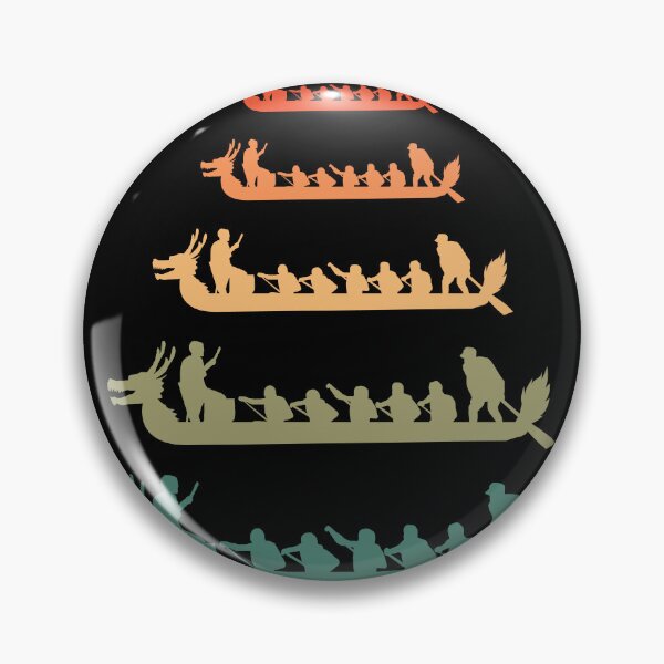 Item preview, Vintage Retro Dragon Boat Racing Crew Paddlers Water Sports designed and sold by CuteDesigns1.
