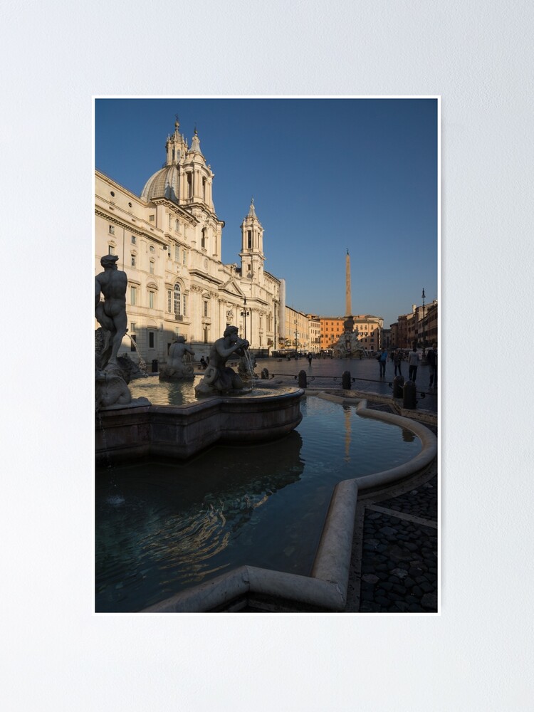 Rome Italy poster Piazza Navona