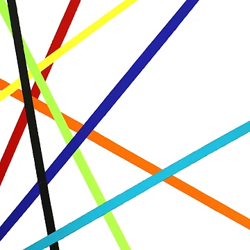 Artwork thumbnail, Colorful Line Design | Geometric Pattern by Kitslam Art