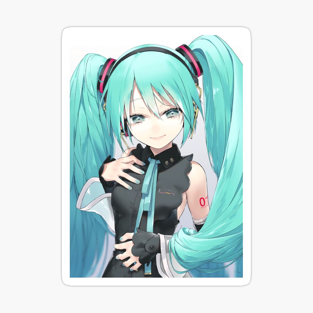 Hatsune Miku Vocaloid Anime Girls Fan Art Matte Finish Poster