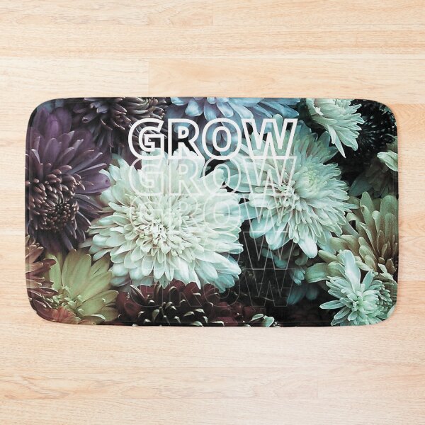 Item preview, GROW (above) - Cool Tinted Flowers, Floral Background designed and sold by AliceSLee.