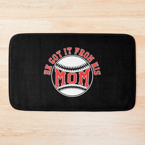 Item preview, He Got It From His Mom Baseball Quote Gift Sticker designed and sold by monica45je.