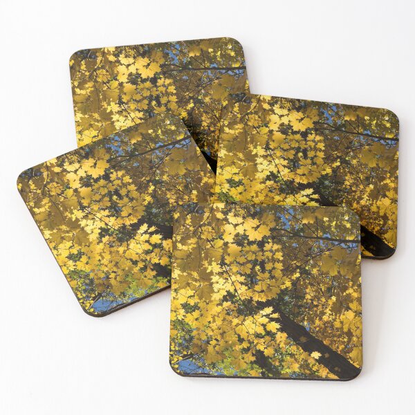 Item preview, Golden Canopy - Look Up to the Trees and Enjoy Autumn - Vertical Right designed and sold by Georgia Mizuleva.