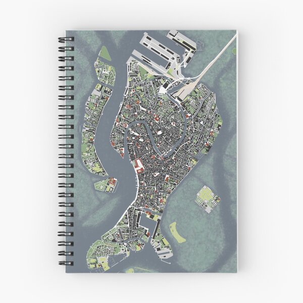 Item preview, Venice city map engraving designed and sold by PlanosUrbanos.