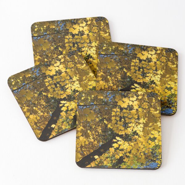 Item preview, Golden Canopy - Look Up to the Trees and Enjoy Autumn - Vertical Left designed and sold by Georgia Mizuleva.