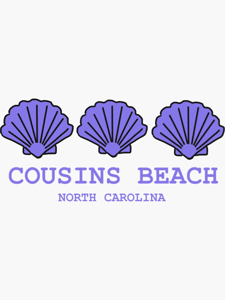 Cousins Beach The Summer I Turned Pretty Beach Sign Sticker for Sale by  two7designs