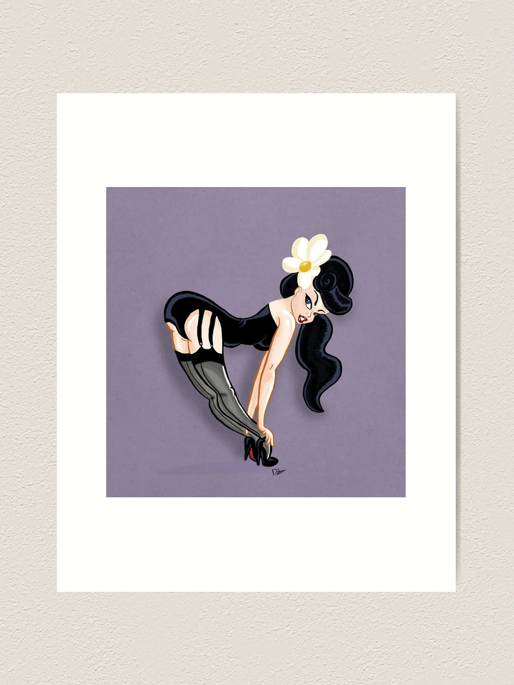 Sexy Brunette Cartoon Pinup in Lingerie" Art Print for Sale by cartoonpinups | Redbubble Sexy Brunette Cartoon Pinup in Lingerie" Art Print for Sale by cartoonpinups | Redbubble
