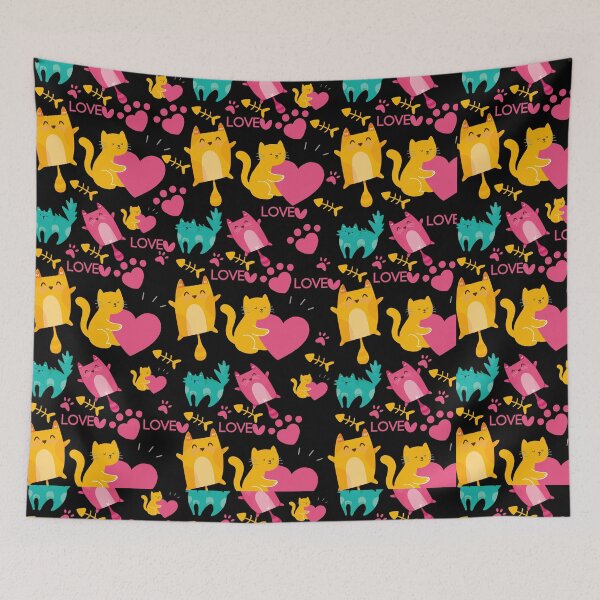 Item preview, cat love mat  designed and sold by Artezia.