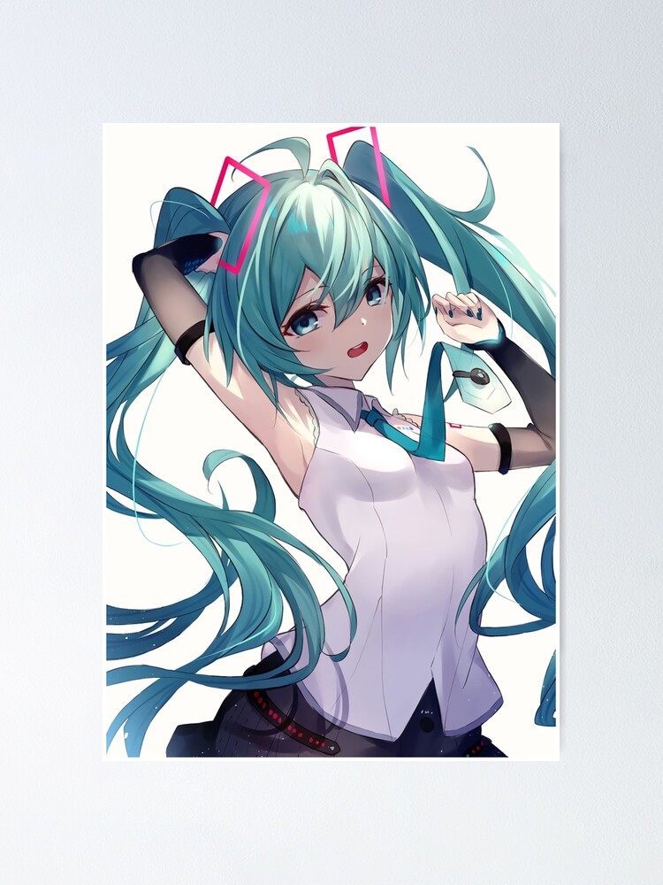 Hatsune Miku Vocaloid Anime Girls Fan Art Matte Finish Poster