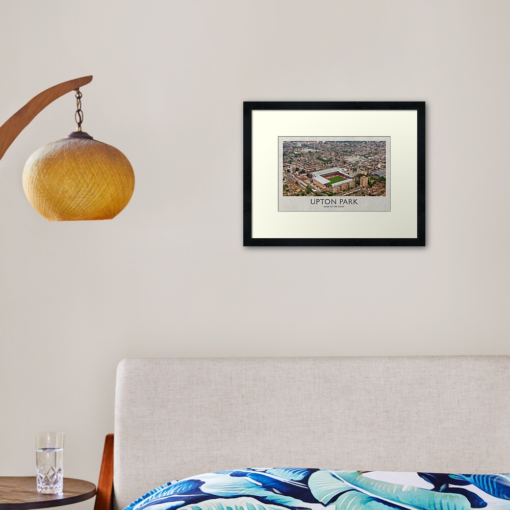 Vintage Football Grounds - Upton Park (West Ham United FC) Framed Art Print