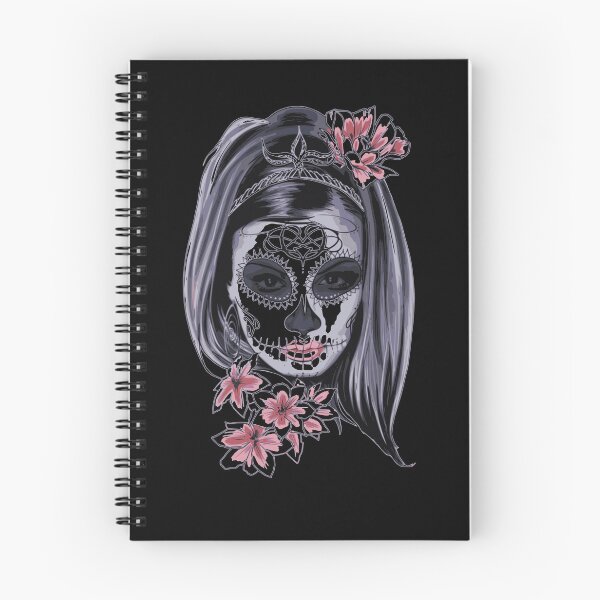 Item preview, Sugar skull female with flowers  designed and sold by Disturbed-Mind.