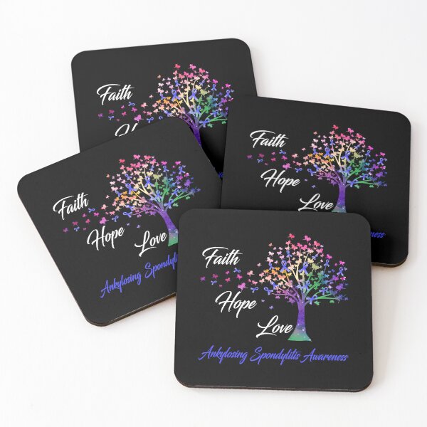 Item preview, Ribbon Tree Faith Hope Love Ankylosing Spondylitis Awareness designed and sold by mongandkoo.