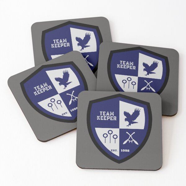 Item preview, Team Keeper Blue and Gray Eagle Crow designed and sold by AlexWolfDesigns.
