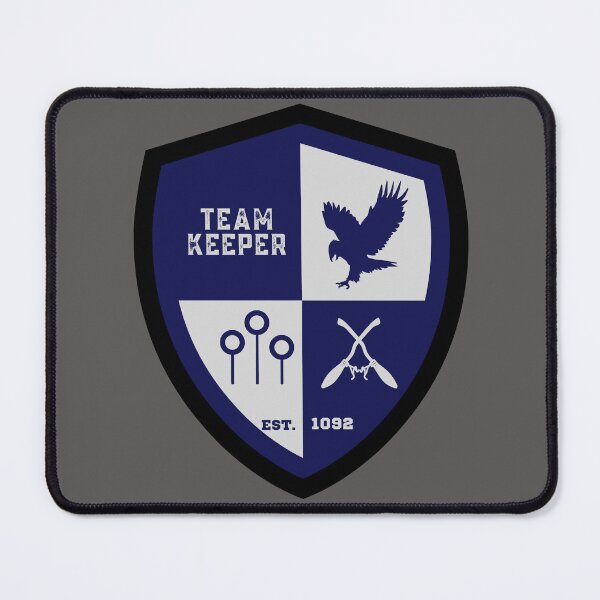 Item preview, Team Keeper Blue and Gray Eagle Crow designed and sold by AlexWolfDesigns.