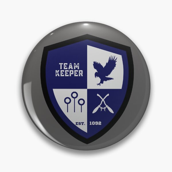 Item preview, Team Keeper Blue and Gray Eagle Crow designed and sold by AlexWolfDesigns.