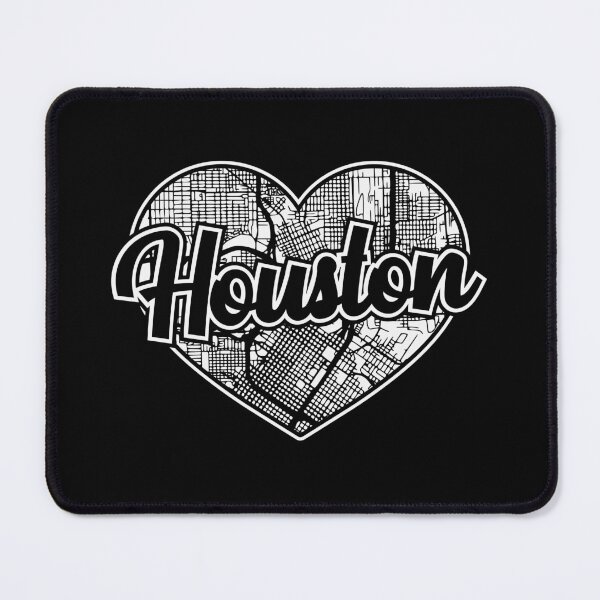 Item preview, Love Houston Heart City Map designed and sold by pixeljamz.