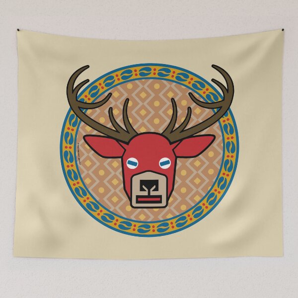 Item preview, Regal Red Stag Shield designed and sold by Mindscaping.