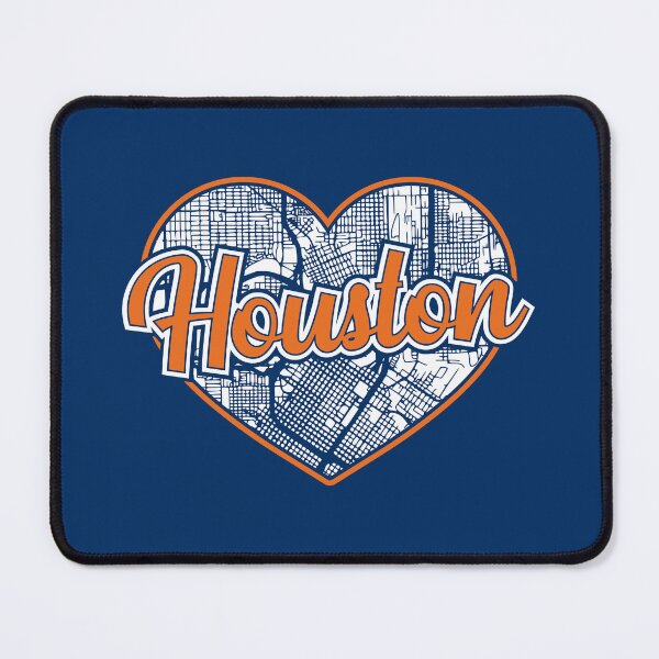 Item preview, Love Houston Baseball Heart City Map designed and sold by pixeljamz.