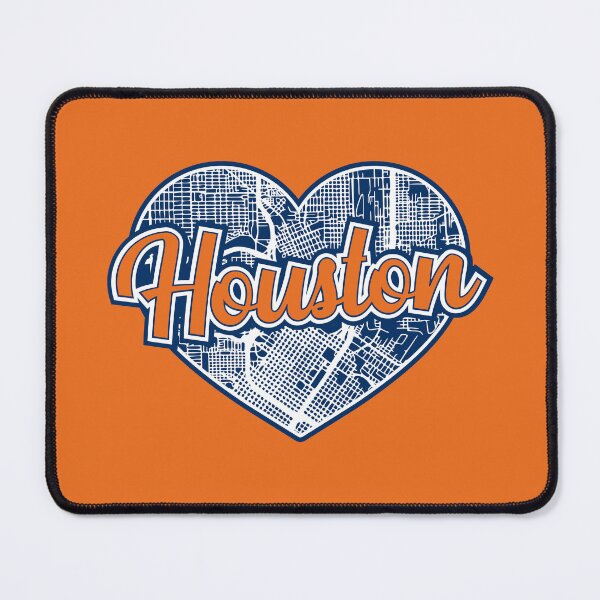 Item preview, Love Houston Baseball Heart City Map designed and sold by pixeljamz.