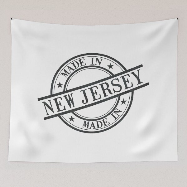 Item preview, Made In New Jersey Stamp Style Logo Symbol Black designed and sold by surgedesigns.