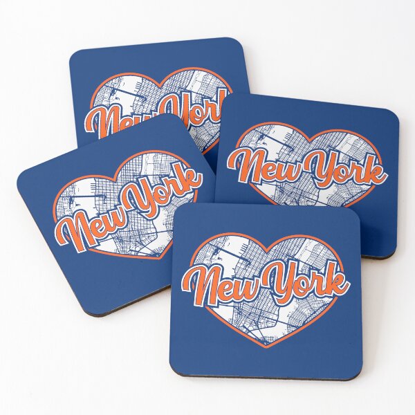 Aperçu de l'œuvre Amour New York Baseball Hockey Coeur NY City Map créée et vendue par pixeljamz.