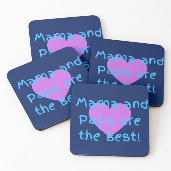 Item preview, Mama and Papa are the Best! designed and sold by POSITIVE4EVA.