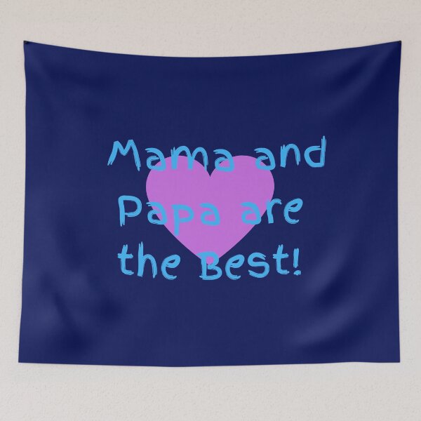 Item preview, Mama and Papa are the Best! designed and sold by POSITIVE4EVA.