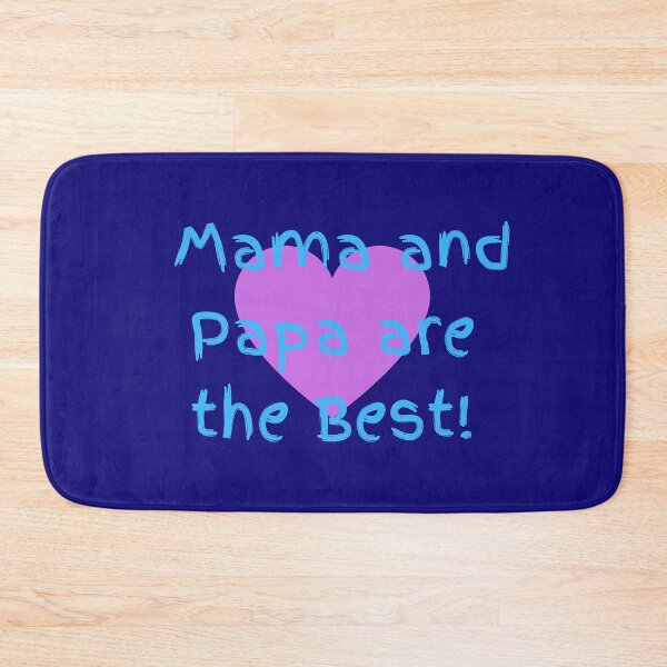 Item preview, Mama and Papa are the Best! designed and sold by POSITIVE4EVA.
