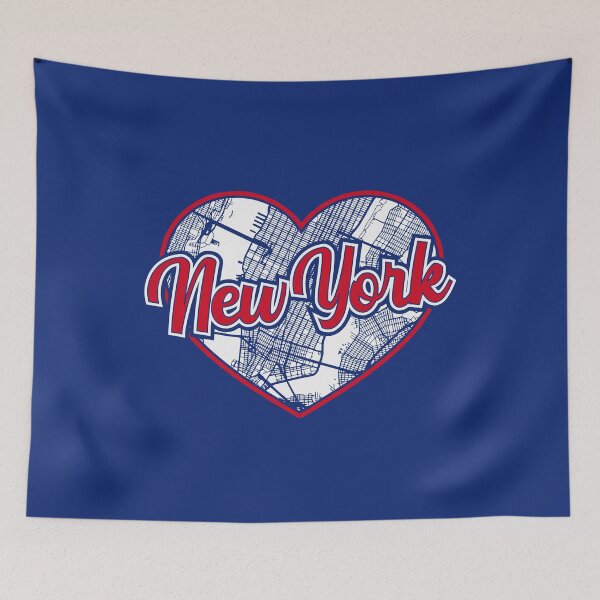 Item preview, Love New York Football Hockey Heart NY City Map designed and sold by pixeljamz.