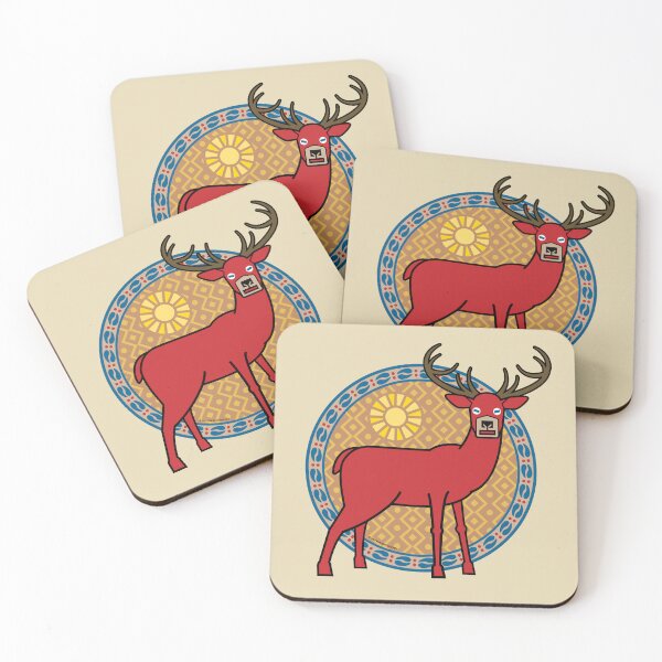 Item preview, The Regal Red Stag Stands designed and sold by Mindscaping.