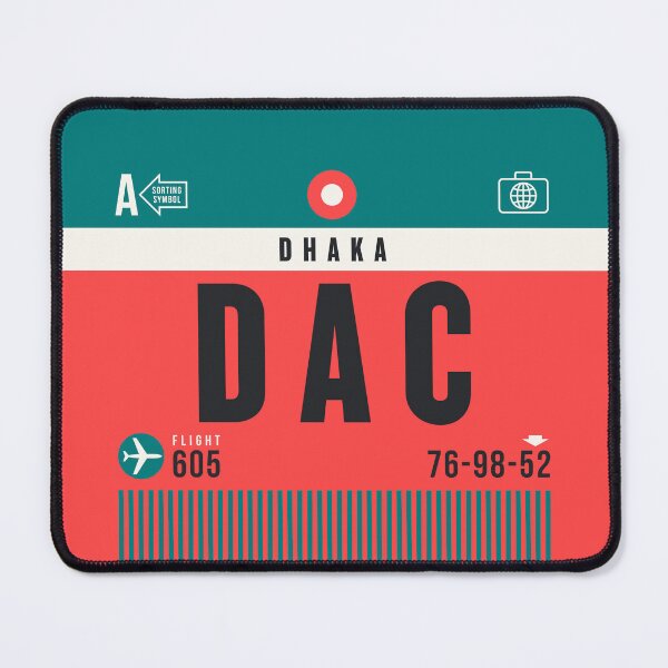 Item preview, Luggage Tag A - DAC Dhaka Bangladesh designed and sold by VoodooCircus.