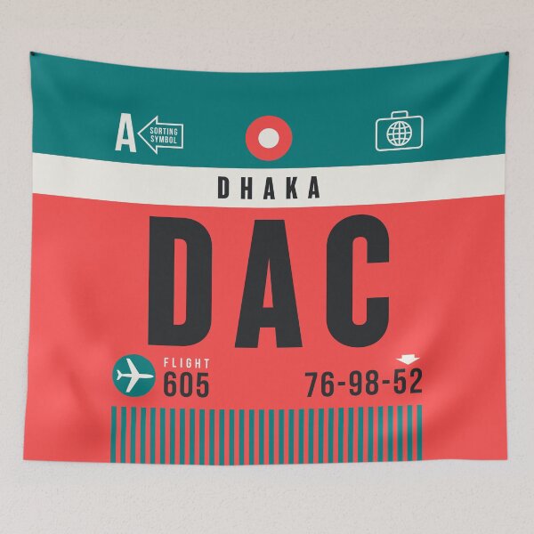 Item preview, Luggage Tag A - DAC Dhaka Bangladesh designed and sold by VoodooCircus.